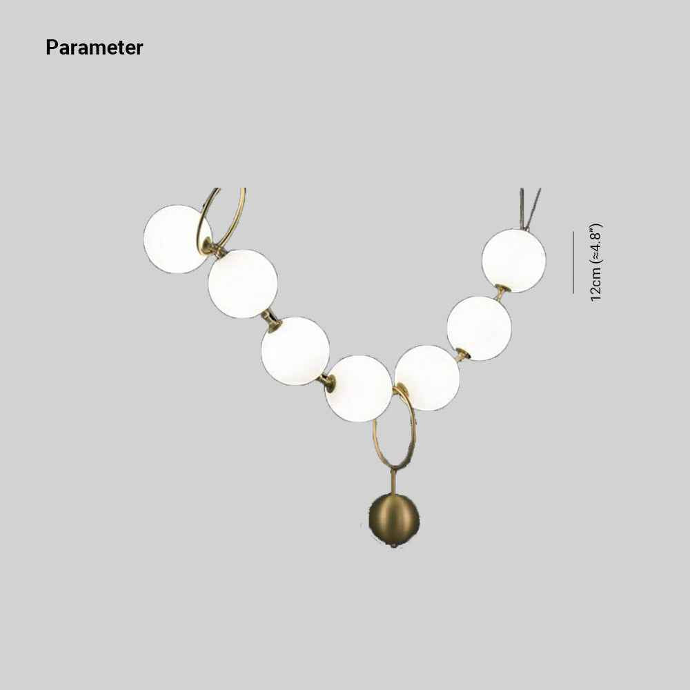 Valentina Lampe à suspension boule de Loft postmoderne Design de collier créatif - Neutralighting