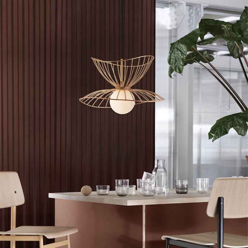 Ritta Luminaires Suspension Vertigo LED Métal Noir/Or Salle à manger - Neutralighting