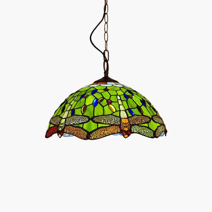 Tiffany Vintage Art LED Suspension Verre Chambre À Coucher - Neutralighting