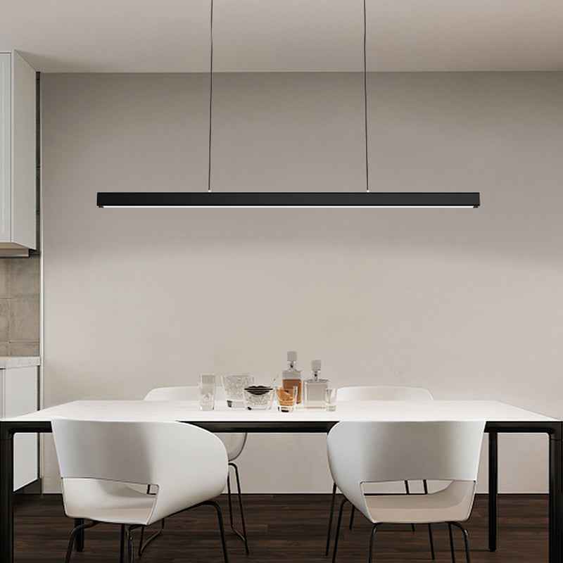 Ray Suspension Linéaire Moderne, Métal, Noir/Blanc, Salon - Neutralighting
