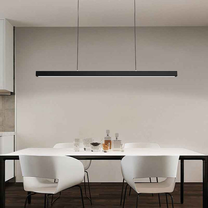 Ray Suspension Linéaire Moderne, Métal, Noir/Blanc, Salon - Neutralighting