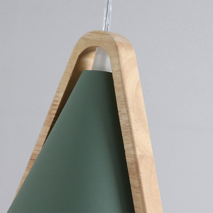 Valentina Suspension 5 Couleurs, Bois/Métal Vert/Rose Salon - Neutralighting
