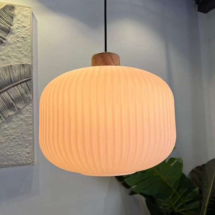 Muto Luminaires Suspension LED Moderne Bois/Verre Salon/Salle à manger - Neutralighting