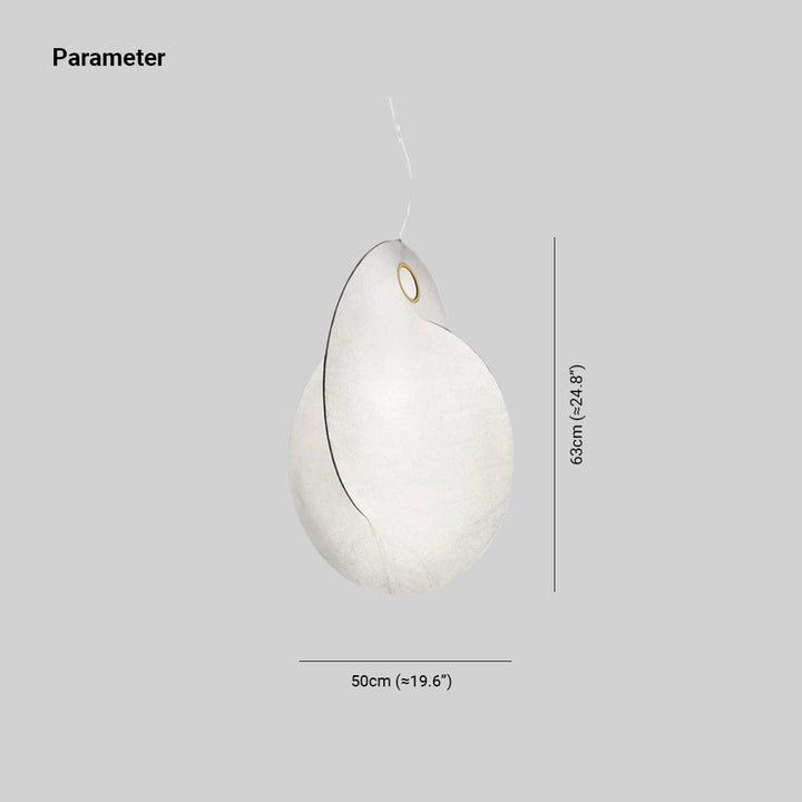 Ritta Suspension Boule Moderne, Métal/Soie, Blanc, Salon/Chambre à Coucher - Neutralighting