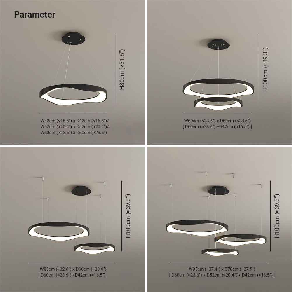 Suspension Arisha Acrylique LED 27W