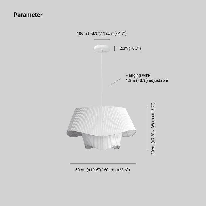 Ritta Suspension Nordique, Métal/Tissu, Blanc, Salon - Neutralighting