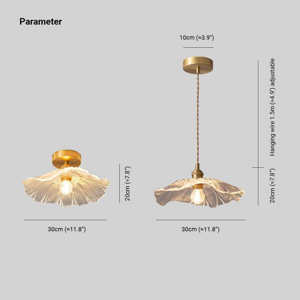 Plafonnier Arisha Verre LED V13