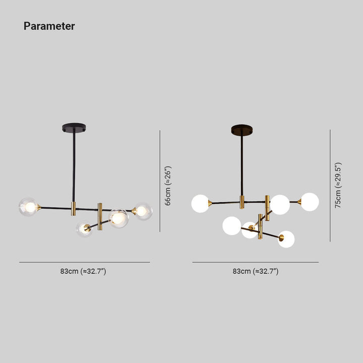 Valentina Design Italien Luminaires Suspensions Globe Moderne Métal/Verre Blanc Laiteux/Clair Chambre/Salon - Neutralighting