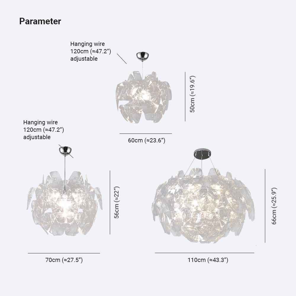 Suspension Arisha Métal Blanc LED