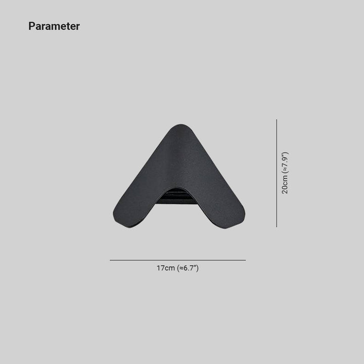 Ray Géométrique LED Applique Murale Noir/Blanc Métal Extérieur - Neutralighting