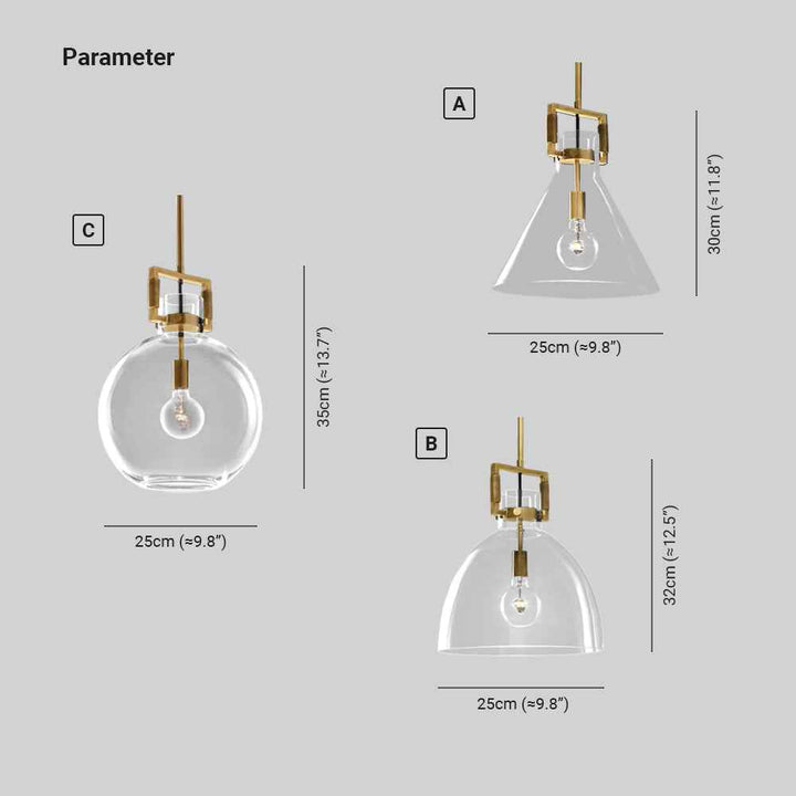 Suspension Arisha Verre LED V20