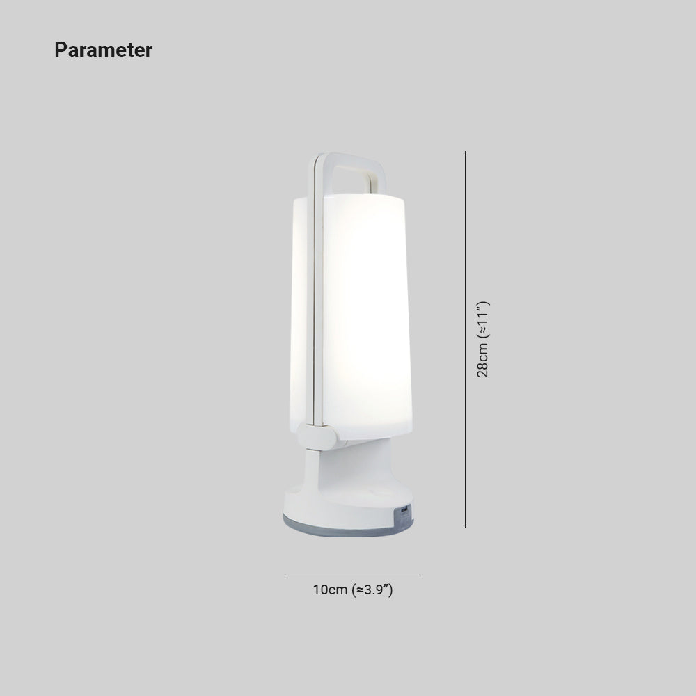 Ray Lampe de Table Cylindre Moderne, Acrylique, Gris/Blanc/Vert/Orange, Jardin - Neutralighting