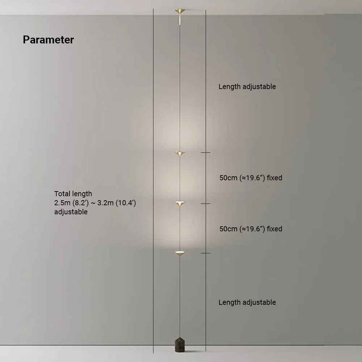 Lampadaire Ray Acrylique LED V7