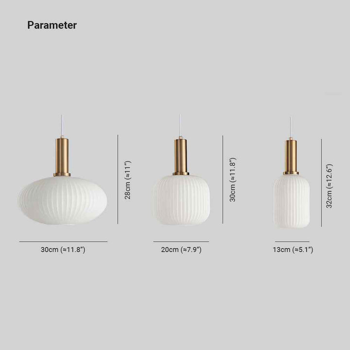 Orvia Luminaires Suspensions Cylindre Moderne Blanc - Neutralighting