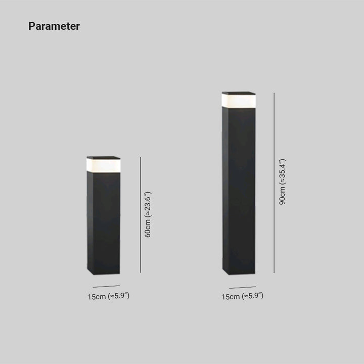 Ray Moderne LED Lampadaire Extérieure Noir Métal Allée Cour - Neutralighting