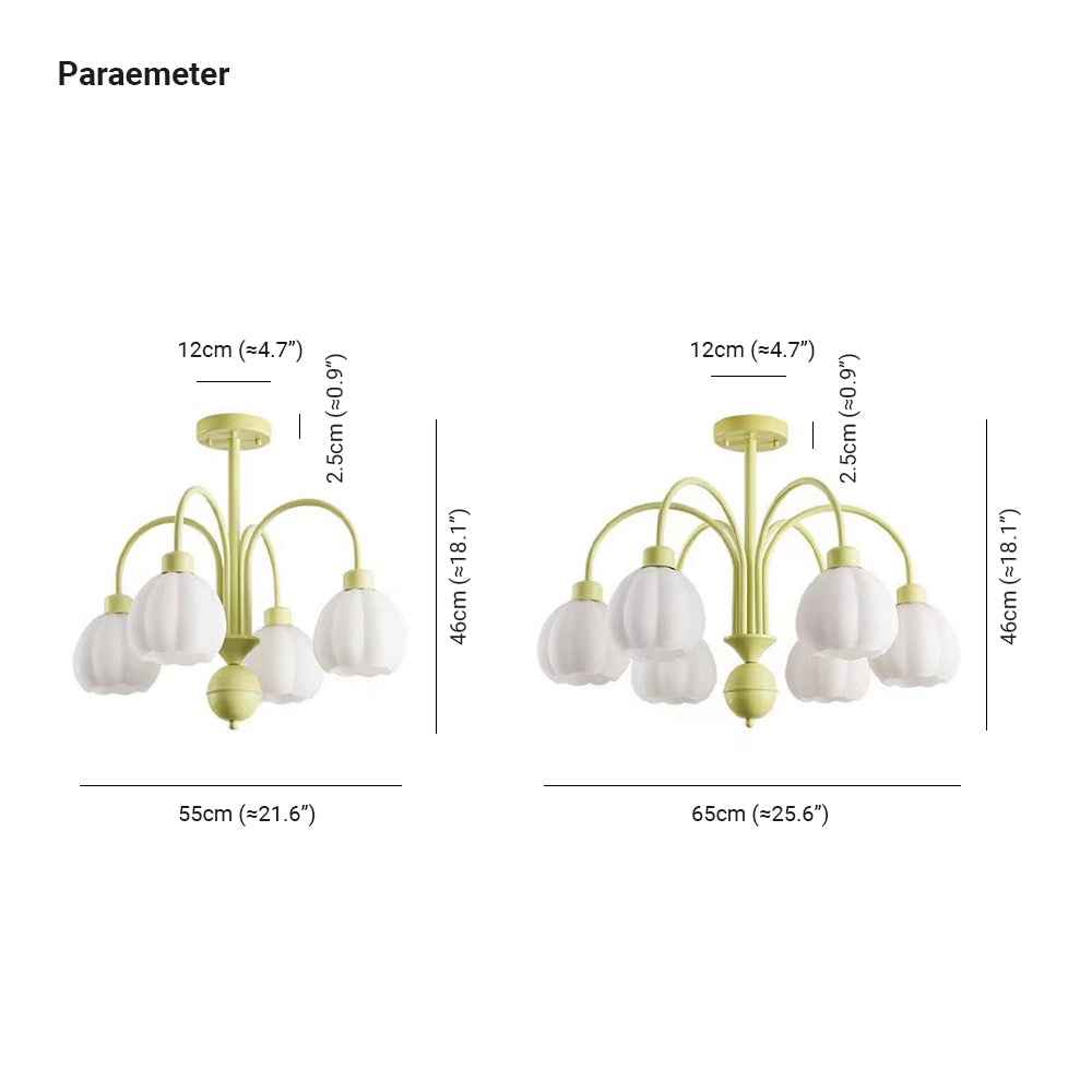 Plafonnier Arisha Verre LED V27