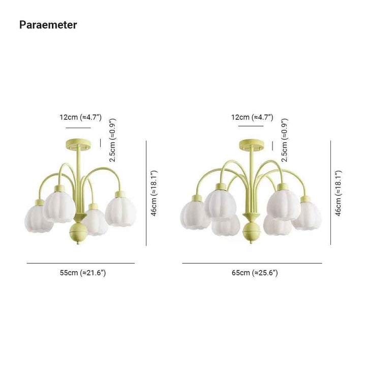 Plafonnier Arisha Verre LED V27