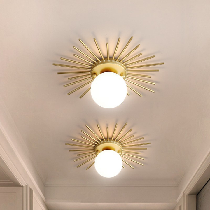 Solara Plafonnier Brillant Étoilé Glam Moderne en Laiton Vakkerlight