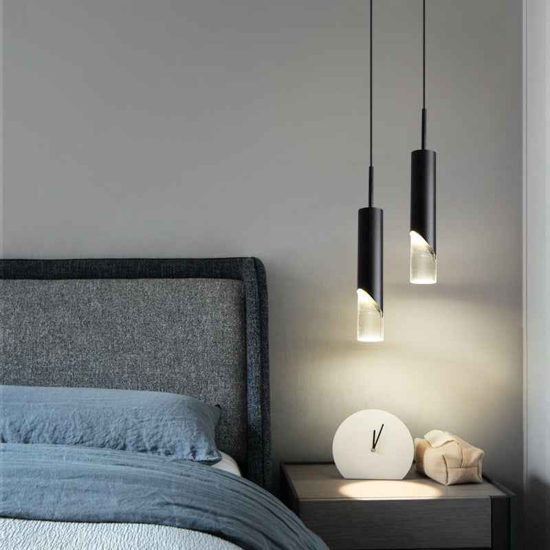 Ray Luminaires Suspension LED Simple Acrylique/Métal Or/Noir Salon - Neutralighting