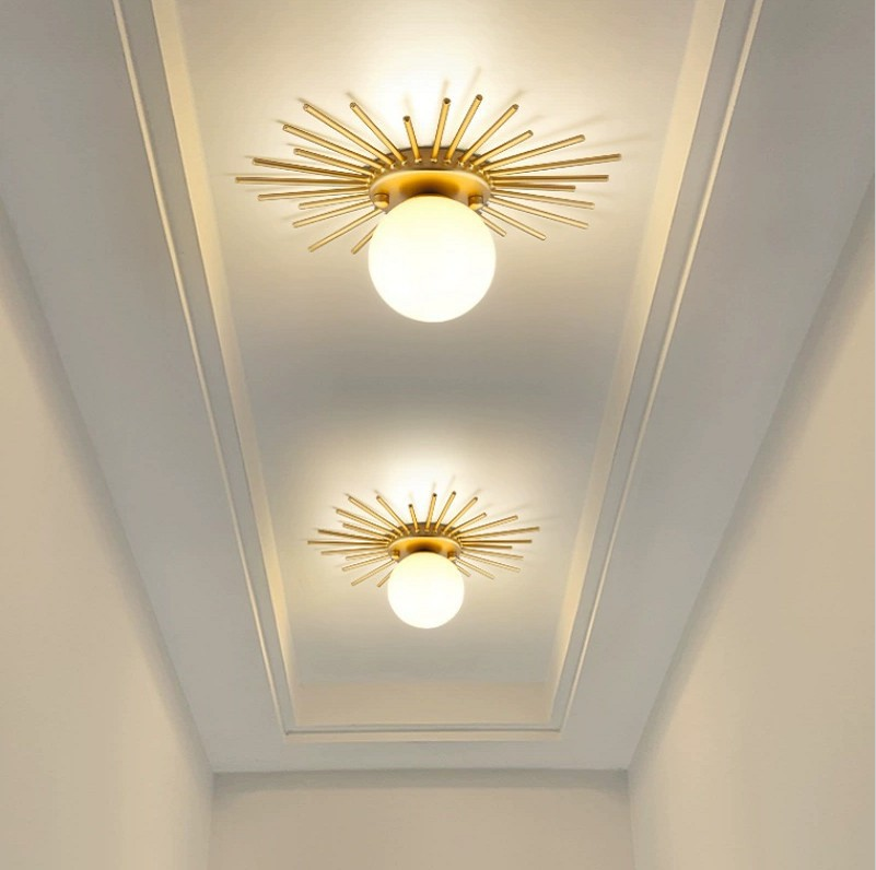Solara Plafonnier Brillant Étoilé Glam Moderne en Laiton Vakkerlight