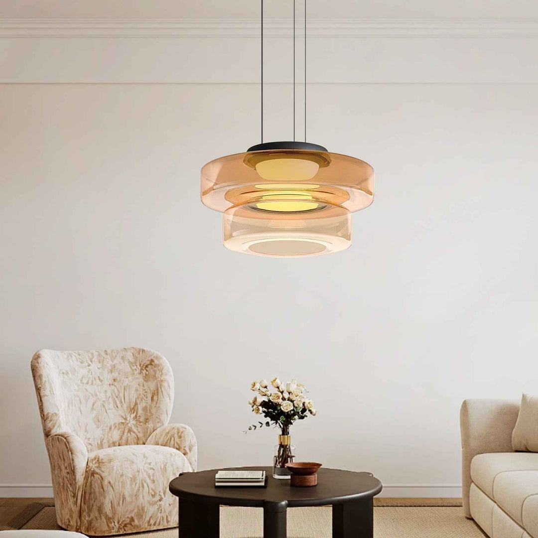 Jojo Suspension Verre Structure à Plusieurs Niveaux - Neutralighting