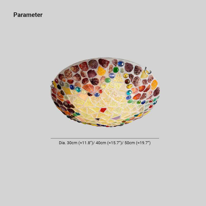 Plafonnier Tiffany en Verre – Design Plafonnier Épuré