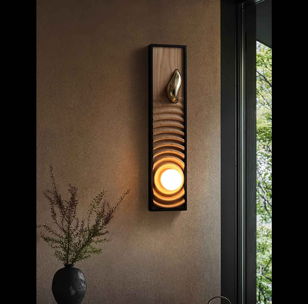 Caleb Verre 18cm Noir LED