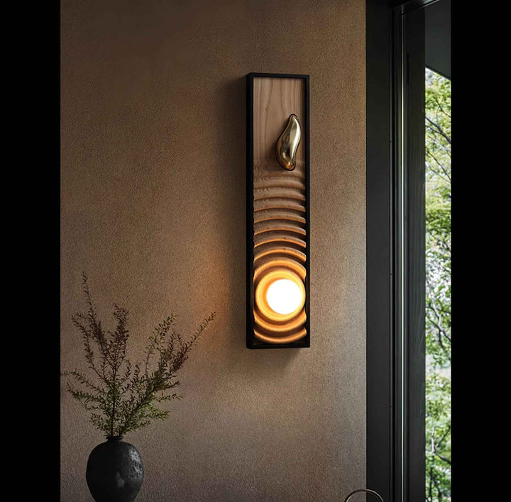 Caleb Verre 18cm Noir LED