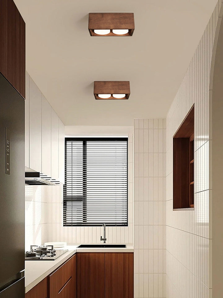 Eliza Minimaliste Bois Plafonnier Lumière - Neutralighting
