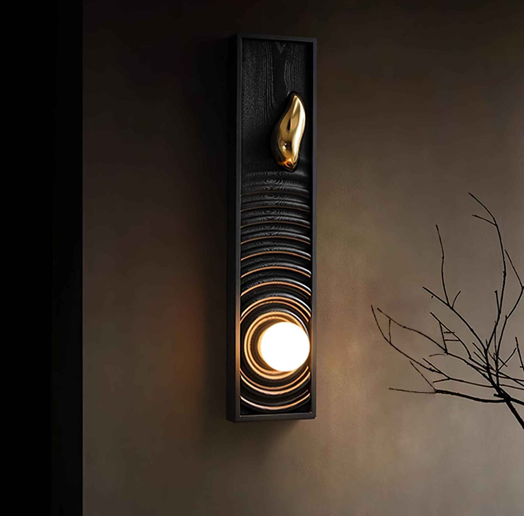 Caleb Verre 18cm Noir LED