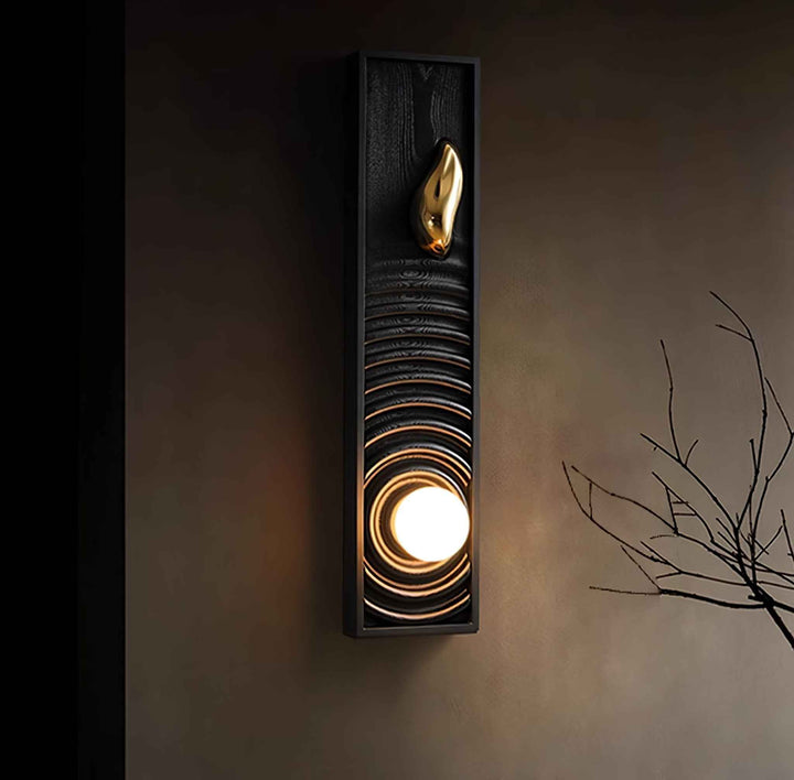 Caleb Verre 18cm Noir LED
