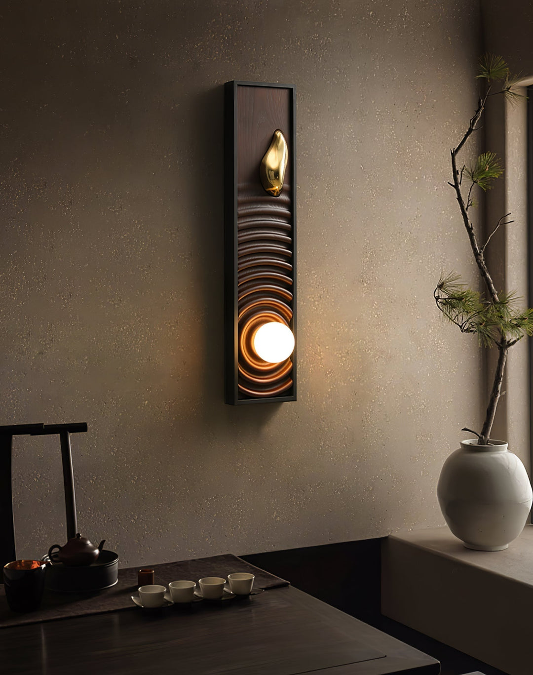 Caleb Applique Murale en Bois Vintage - Neutralighting