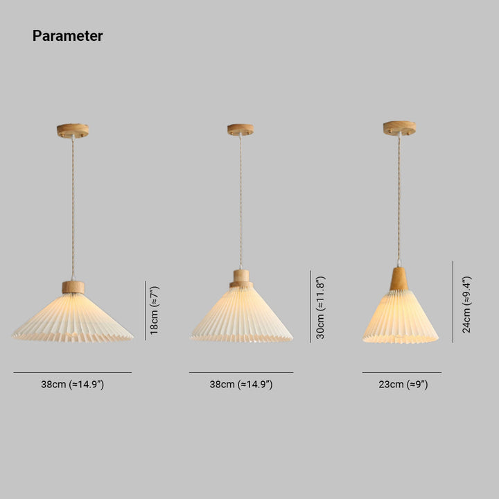 Ritta Suspension Cluster, Plissé 4 Styles - Neutralighting