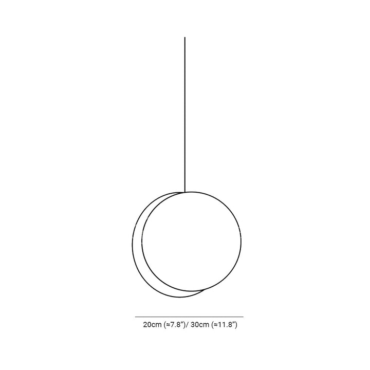 Valentina Ronde LED Suspension Blanc Rose Métal Blanc Salon Chambre - Neutralighting