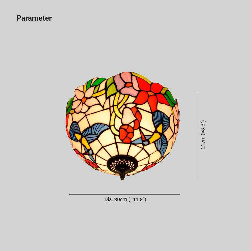 Plafonnier Tiffany en Verre – Style Plafonnier Tendance