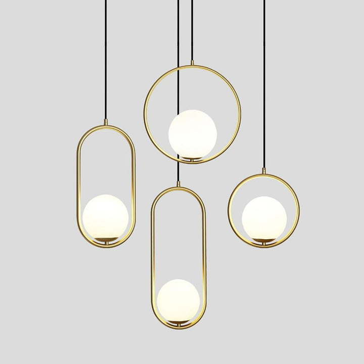 Ellipse Suspension Contemporaine en Laiton - Neutralighting