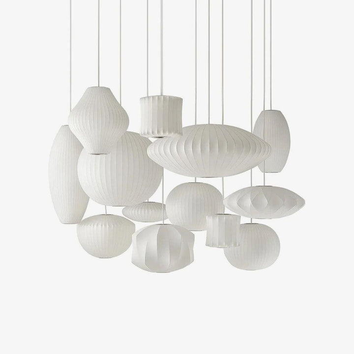 Solarnce Suspension Minimaliste en Soie et Acier - Neutralighting