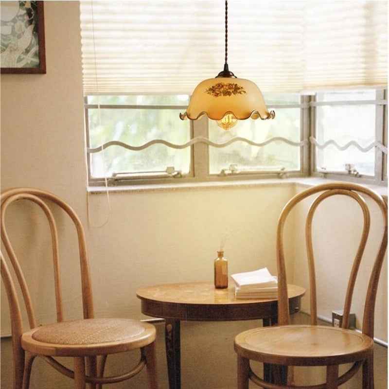 Valentina Moderne Fleurs Métal/Verre Suspension Salle d&