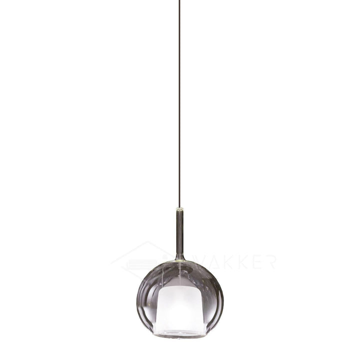 Lustra Suspension en Verre Fumé Rond - Neutralighting