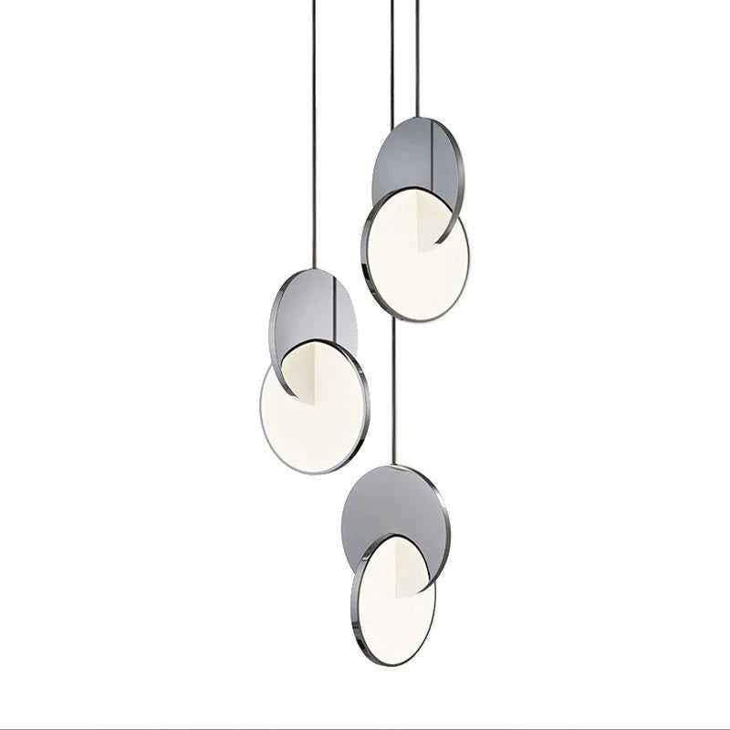 Arisha Luminaires Suspension Minimaliste Métal Or/Argent Salon - Neutralighting