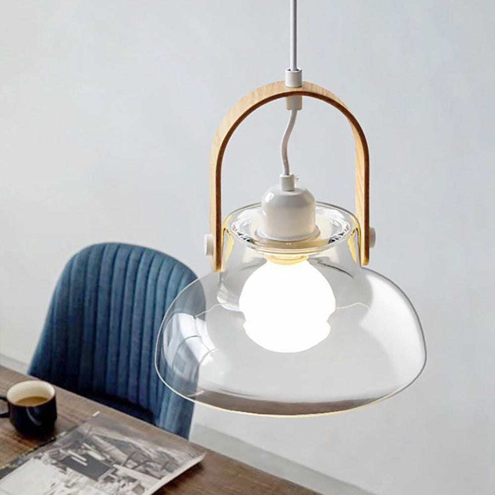 Valentina Moderne Luminaires Suspensions Dôme Minimaliste Métal/Verre Or Transparent Salon - Neutralighting