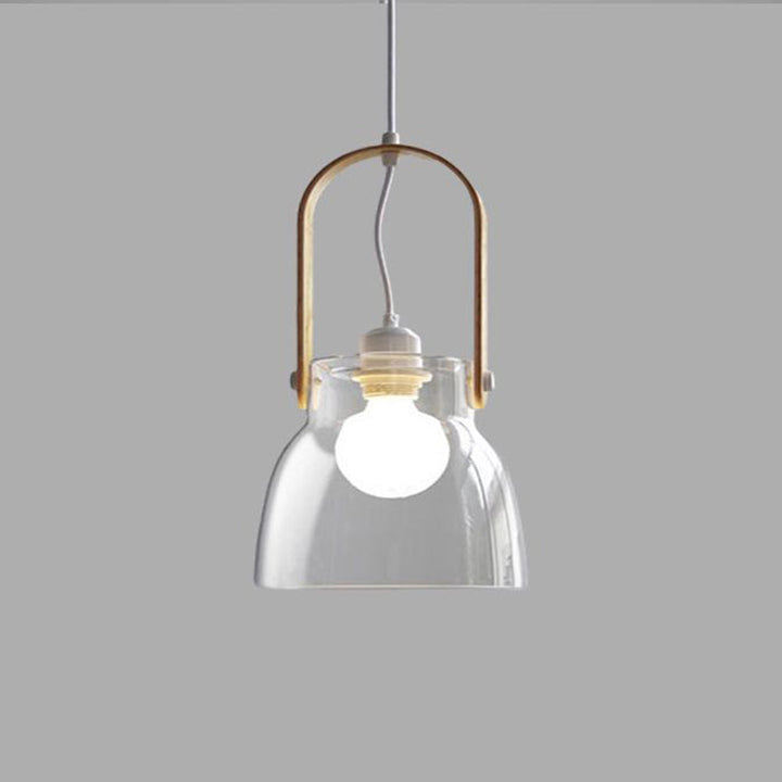 Valentina Moderne Luminaires Suspensions Dôme Minimaliste Métal/Verre Or Transparent Salon - Neutralighting