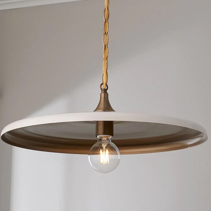 Silva Industrie Vintage Métal LED Suspension Blanc/Noir/Or Salon - Neutralighting