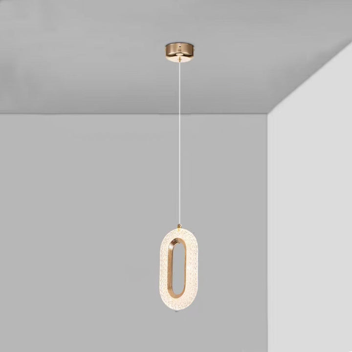 Kristy Luminaires Suspensions Arc Deco Moderne Simple Métal/Acrylique Doré Salon - Neutralighting