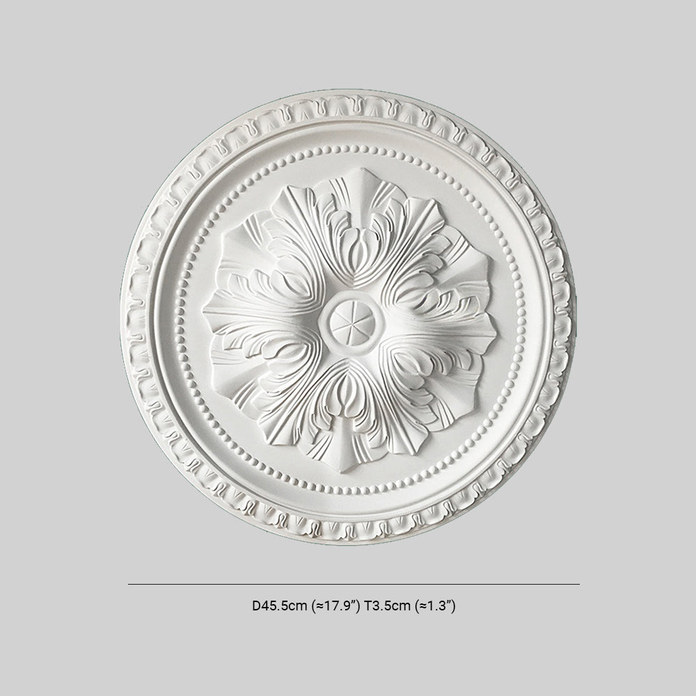 Ray Plaque de Plafond en Plâtre Vintage de style français, Accessoires d&