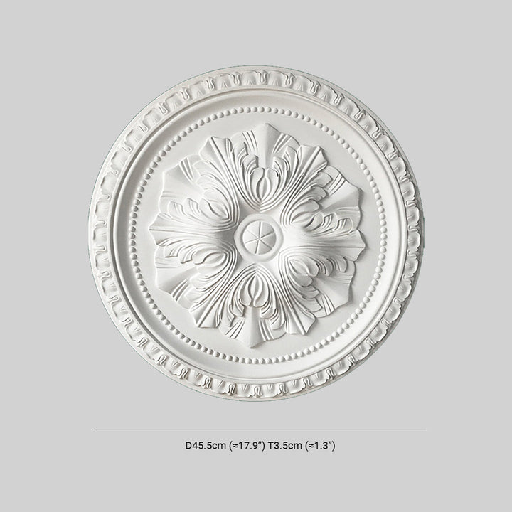Ray Plaque de Plafond en Plâtre Vintage de style français, Accessoires d&