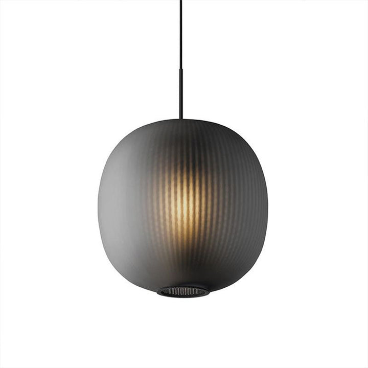 Valentina Design Luminaires Suspensions Globe Moderne Métal/Verre Gris Fumé/Blanc Sablonneux Salon - Neutralighting