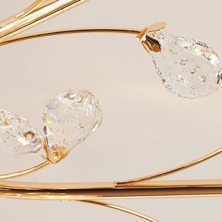 Valentina Fleur Nordique LED Plafonnier Verre Salon - Neutralighting