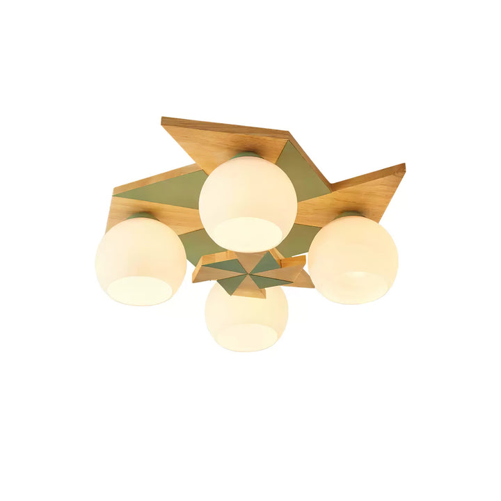 Ewooda Lustra Plafonnier en Bois Naturel Élégant - Neutralighting