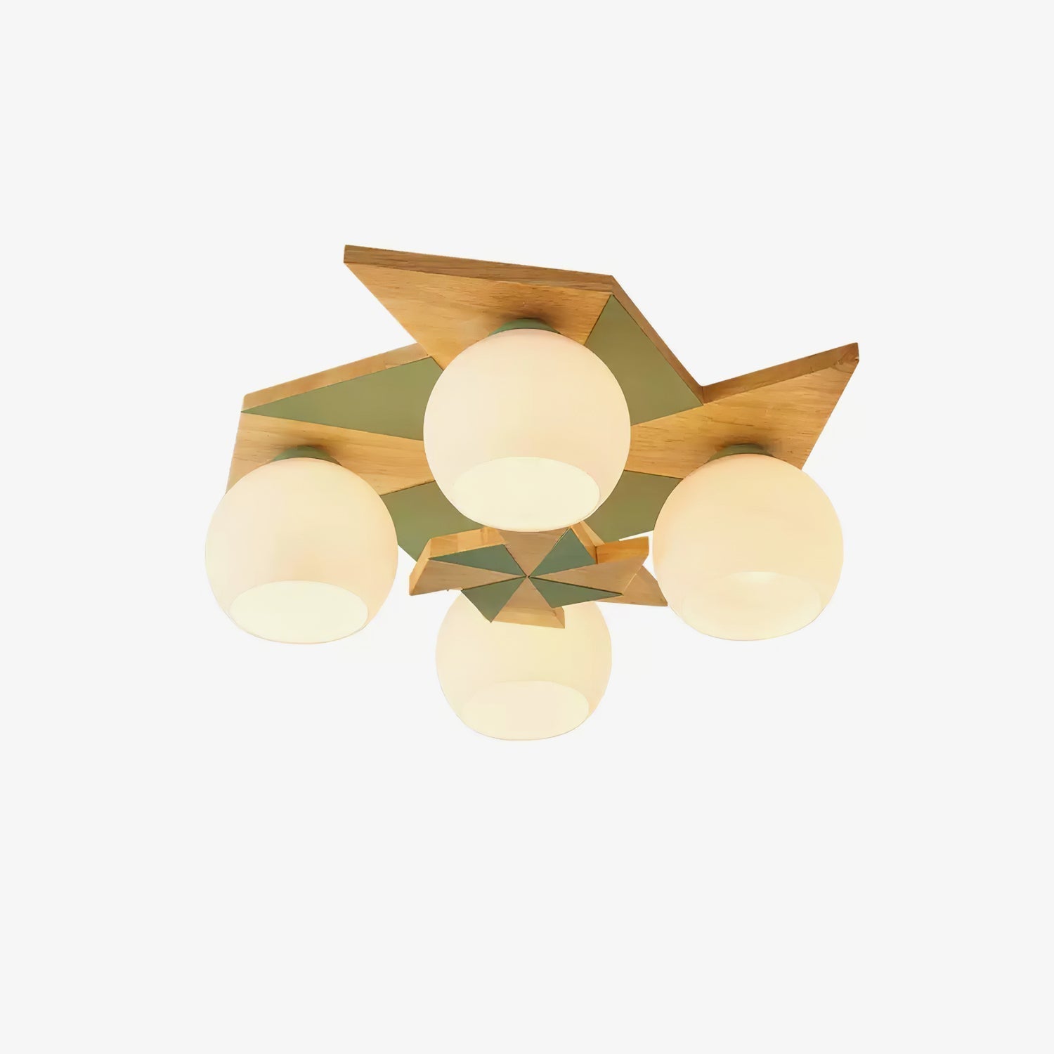 Ewooda Lustra Plafonnier en Bois Naturel Élégant - Neutralighting